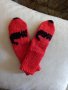 Ръчно плетени детски чорапи от вълта мерино, ходило 15 см., снимка 1