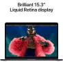 НОВ!!! Лаптоп Apple MacBook Air 15", Apple M3, 8 CPU ядра и 10 GPU ядра, 8GB, 256GB SSD, Midnight, снимка 2