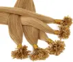 16" Pre Bonded Human Hair Extensions U-tip с кератин – 100% Remy, 0.5g x 200 нишки, 100g (прави), снимка 5
