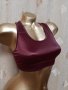 NEWBODY M Сатенено еластично бюстие бордо, снимка 5