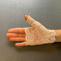 Нежни дантелени ръкавици без пръсти- код 8605, снимка 4