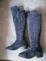 Дамски велурени чизми (ботуши) Gido – тъмносини, № 38, снимка 6