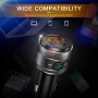 FM трансмитер Bluetooth 5.0, QC 3.0, ВОЛТМЕТЪР, MP3, 2 x USB, снимка 4
