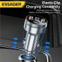 Essager 80W метално зарядно за автомобил 2хUSB+Type C / Fast Charging, снимка 3