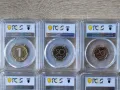 Серия разменни монети 2002 година България (мат-гланц) PCGS , снимка 3