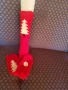 Ръчно плетени дамски коледни чорапи' размер 38, снимка 3