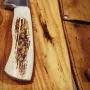 Ловен нож масивен с дръжка от еленов рог, снимка 8