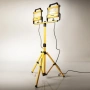 Стойка за прожектори и фенери, Тип трипод, Алуминий, Жълт, 60/160 см, снимка 1