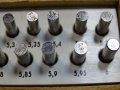 Комплект измервателни цилидрични щифтове Ф5-Ф6 mm dia calipers, снимка 5