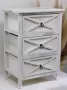 Шкаф 3 нива бял Винтидж, снимка 1