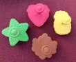 4 бр Ананас ягода листо звезда пластмасови резци форми форма резец с бутало за тесто фондан сладки, снимка 4
