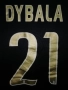 Ювентус Дибала оригинална тениска фланелка трети екип 2015/2016 adidas Dybala Juventus черно-златна , снимка 4