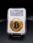 Сувенирна монета Bitcoin, снимка 1