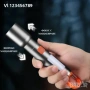 Акумулаторен LED фенер, висока яркост,USB Type-C, с карабинер FS-22105, снимка 4