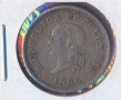 Колумбия 5 центавос 1886 година, много добра монета