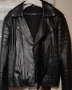 Мъжко кожено байкърско яке, снимка 1