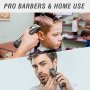 Нов Акумулаторен тример машинка за подстригване на коса брада за мъже/2 скорости 4 гребена, снимка 2