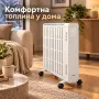 Маслен радиатор KAMINER Arvell 2500 W c WiFi — черен или бял, снимка 5
