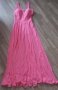 Дамска розова рокля, снимка 1 - Рокли - 42214350