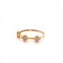 Златен дамски пръстен 1,41гр. размер:56 14кр. проба:585 модел:20035-2, снимка 3