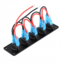 5-групови сини LED единични светлинни превключватели, могат да управляват електрическото оборудване , снимка 3