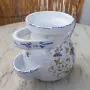 Старинно керамично гърне за кисели краставички + щипка , снимка 3