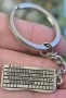 Ключодържател, Компютърна клавиатура, метален, цветен, 2D (плосък), идеален подарък, снимка 3