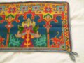 19ти век Ръчно плетена Възглавница многоцветни вълнени конци, снимка 4