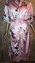 Нов сатенен розов халат тип кимоно М, Л, снимка 1 - Нощници - 41718845