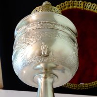 Газена лампа Кosmos Вrenner с картина Лорелай,калай. , снимка 6 - Антикварни и старинни предмети - 40951161