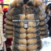 Дамско луксозно палто от лисица код 91, снимка 1 - Палта, манта - 35709951