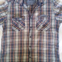 2 бр. ризи къс ръкав на квадратчета XSIDE размер М-L, снимка 5 - Ризи - 33955552