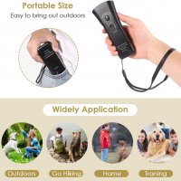 Новo ултразвуково устройство против лаене за обучение на куче Дресировка, снимка 2 - За кучета - 39738061