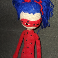 Плетена кукла калинката , снимка 4 - Кукли - 44559846