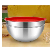 Иноксова купа за смесване с капак - 26х12,5 см.s, 3 л., снимка 2 - Съдове за готвене - 44735674