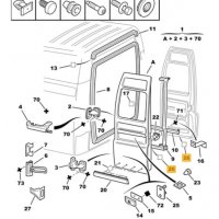 871084,щипка уплътнение задни врати CITROEN JUMPER,PEUGEOT BOXER I,II,III, снимка 3 - Части - 34078777