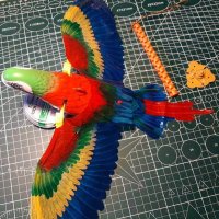 Летяща/висяща играчка Електрически папагал, снимка 2 - Електрически играчки - 40952165
