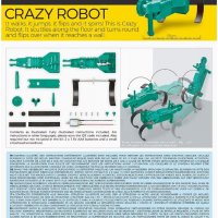 Оригинален комплект за сглобяване Лудия Робот от 4M Kidz Robotix Crazy Robot Kit, снимка 6 - Конструктори - 34331187