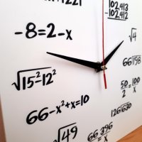 Стенен часовник Математика, снимка 2 - Стенни часовници - 38628087