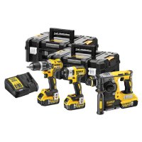 Комплект DeWALT DCK368P3T акумулаторни инструменти с 3 батерии и зарядно, снимка 1 - Други инструменти - 41442568