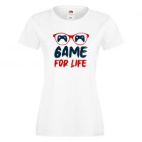 Дамска тениска Game For Life,Геймс, Игра, Игри, снимка 2 - Тениски - 36190857