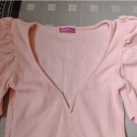 Розова блузка , снимка 2 - Корсети, бюстиета, топове - 42136954