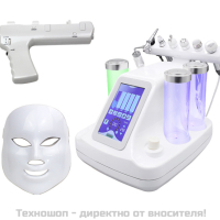 Апарат 8в1 за водно дермабразио, биолифтинг, RF, ултразвук, криотерапия - TS1201, снимка 3 - Козметични уреди - 44665280
