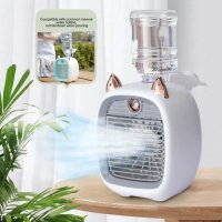 Преносим охладител за въздух, персонален мини климатик с водна мъгла / вентилатор, снимка 7 - Други стоки за дома - 41362636