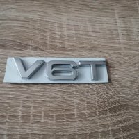 Ауди Audi V6T емблеми надписи сребристи, снимка 1 - Аксесоари и консумативи - 40884583