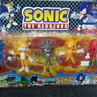 Фигури Соник таралежа, фигурки Sonic, топери за торта Соник, 5 броя, -113008, снимка 2 - Фигурки - 34491845