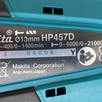 Makita HP 457D - Акумулаторен ударен винтоверт 18V, снимка 4 - Винтоверти - 41844478