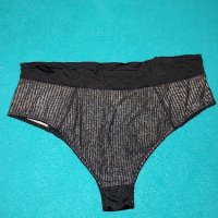 hunkemoller XXL  Черна бикина с висока талия , снимка 4 - Бельо - 42241363