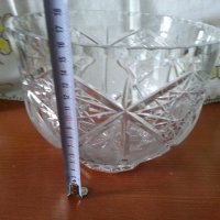 Голяма кристална купа фруктиера , снимка 4 - Антикварни и старинни предмети - 41776496