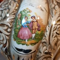 Италианска порцеланова ваза, снимка 9 - Вази - 41424899